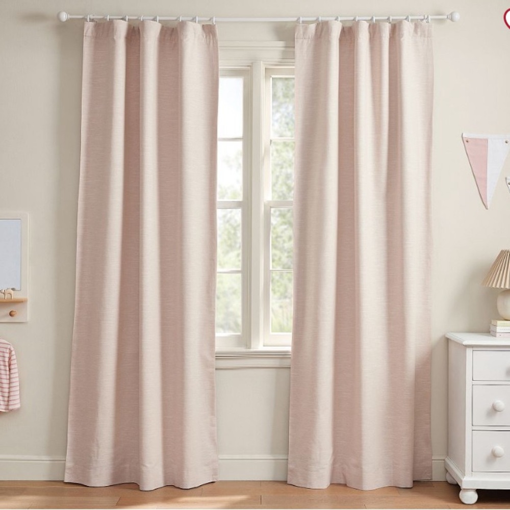 New Pottery Barn Kids Evelyn Linen Blackout Curtain